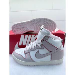 Nike Dunk High 1985 “Barely Rose” – White/Barely Rose/Sail – New, Never Worn